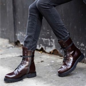 Thursday Boot Co. Burgundy Combat Boots
